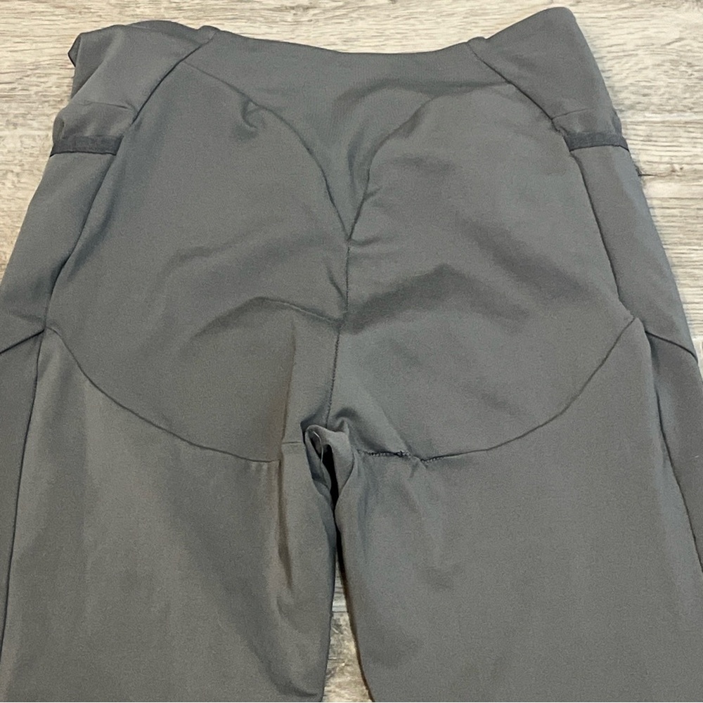 Gymshark Crossover Waist Leggings Women’s Small Gray Black Criss-Cross Running - Picture 6 of 8